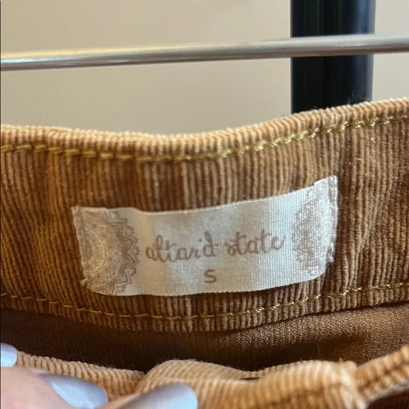 Altard State Corduroy Button Front Mini Skirt + Lelis Crop Top Bundle Size S - Picture 11 of 11